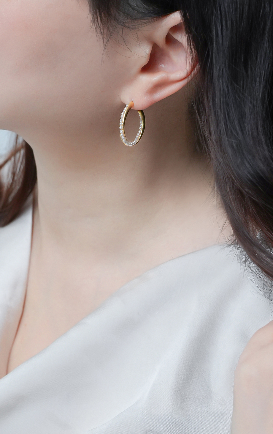 スパイラル ラインパール ピアス | PRINCESS NEW YORK